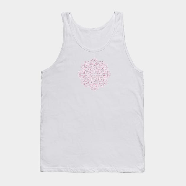 Pretty Pink Mandala Tank Top by NatureMagick